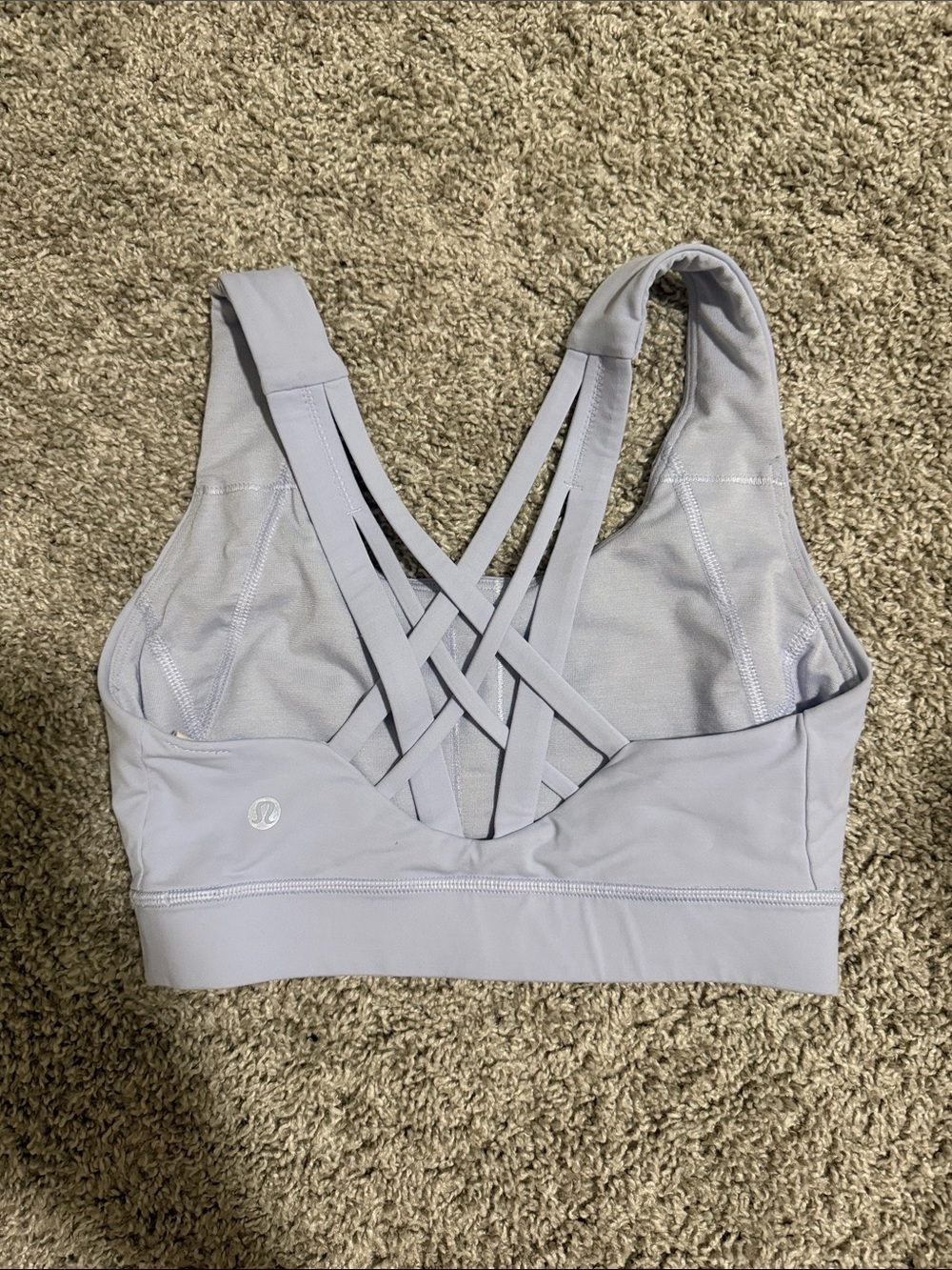 lululemon athletica Light Lavender Strappy Back Sports Bra